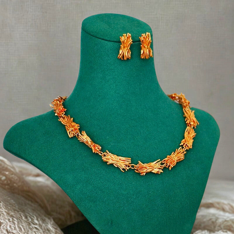 Brancha™ Organic Gold Link Necklace