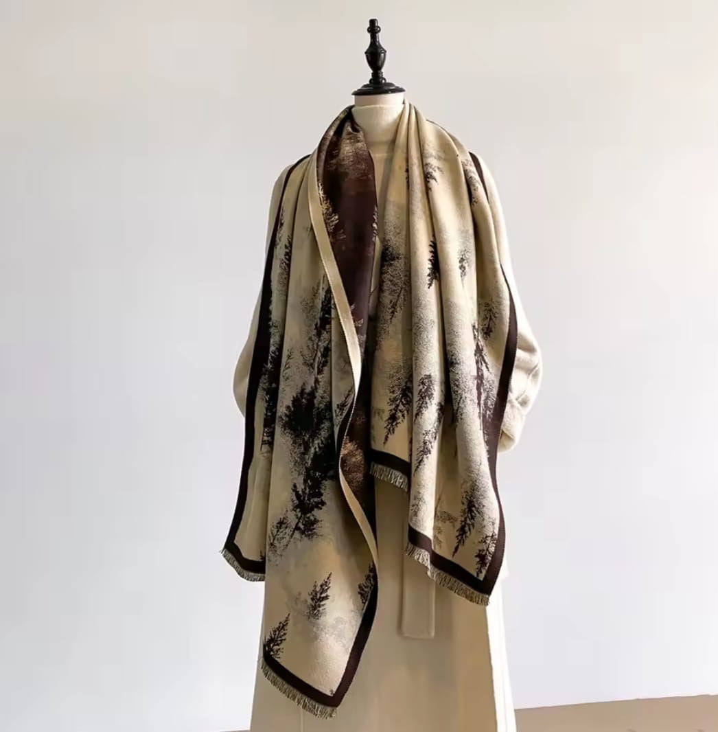 Dione™ Luxury Double-Sided Cashmere Print Winter Scarf