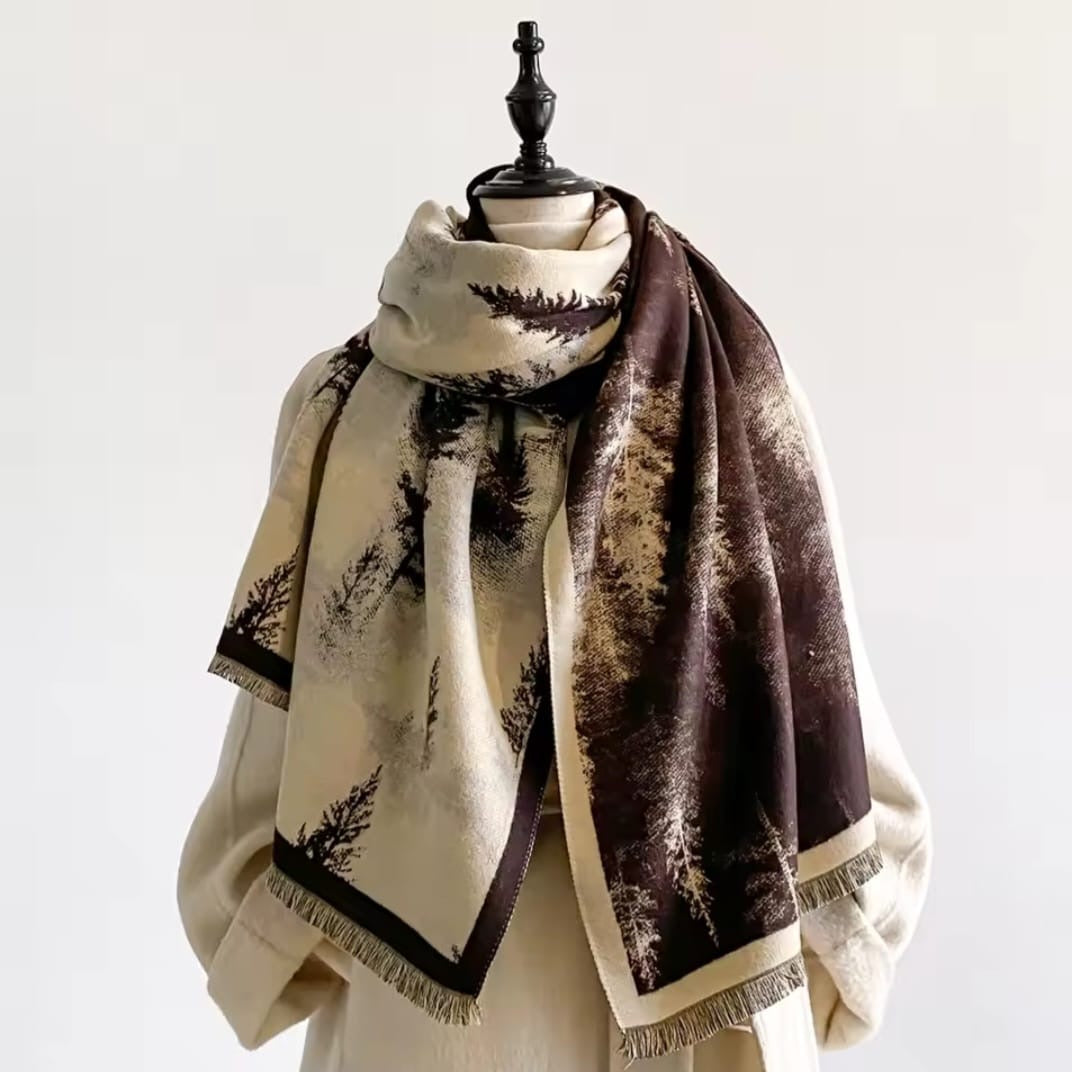 Dione™ Luxury Double-Sided Cashmere Print Winter Scarf