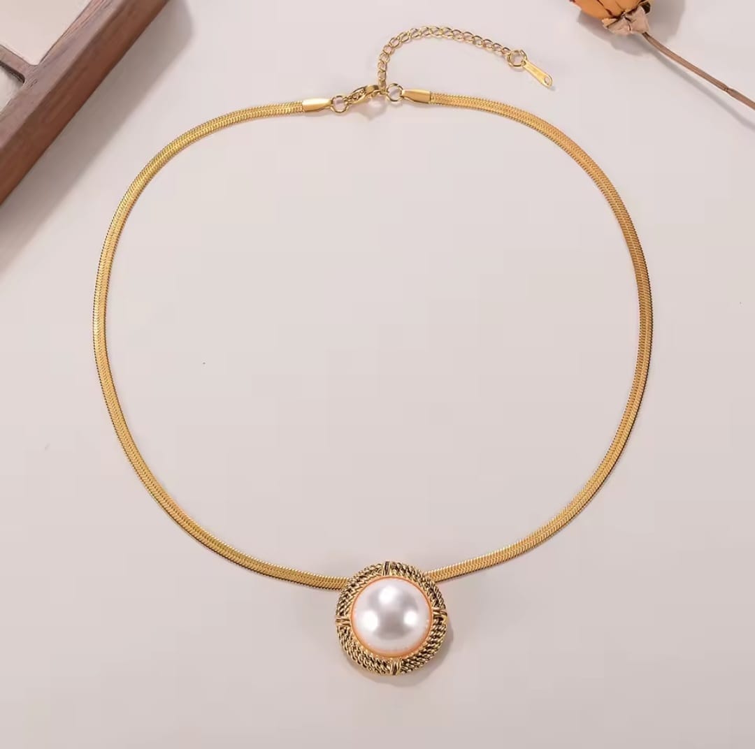 Belinda™ 18K Gold Turquoise Blade-Chain Pendant Necklace