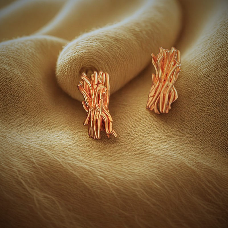 Brancha™ Organic Gold Link Earrings