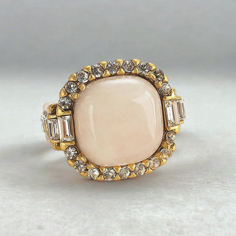 Bellure™ Vintage Pink Opal Square Ring