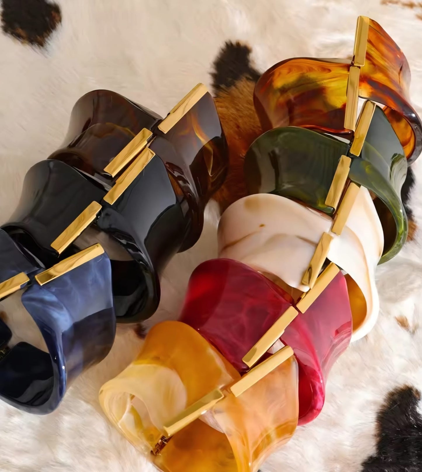 Berglain™ Multicolor Wide Statement Bangle