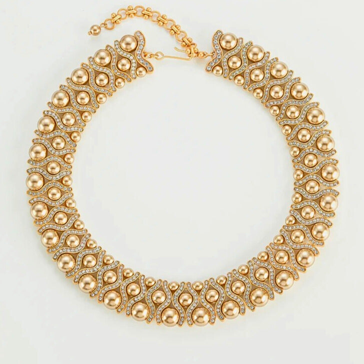 Bellavue™ Vintage Layered Pearl Choker Necklace