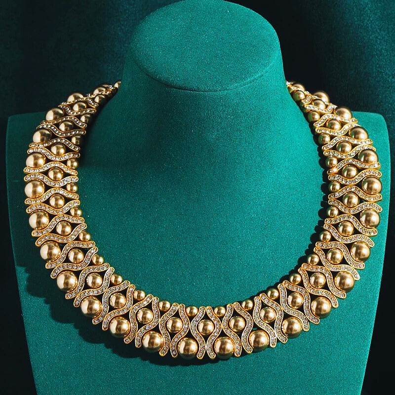 Bellavue™ Vintage Layered Pearl Choker Necklace
