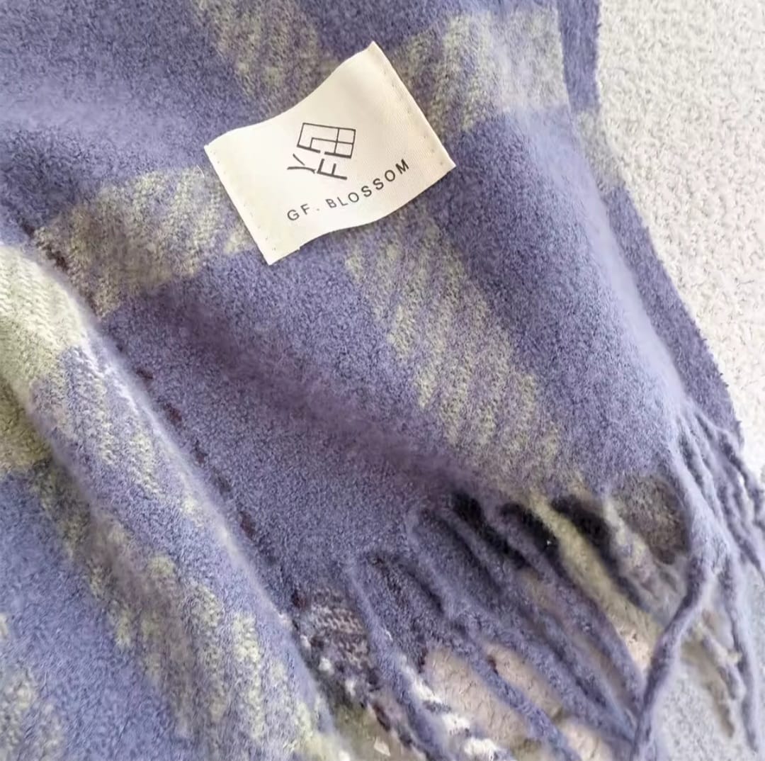 Thalassa™ Luxury Cashmere Plaid Winter Pashmina Wrap