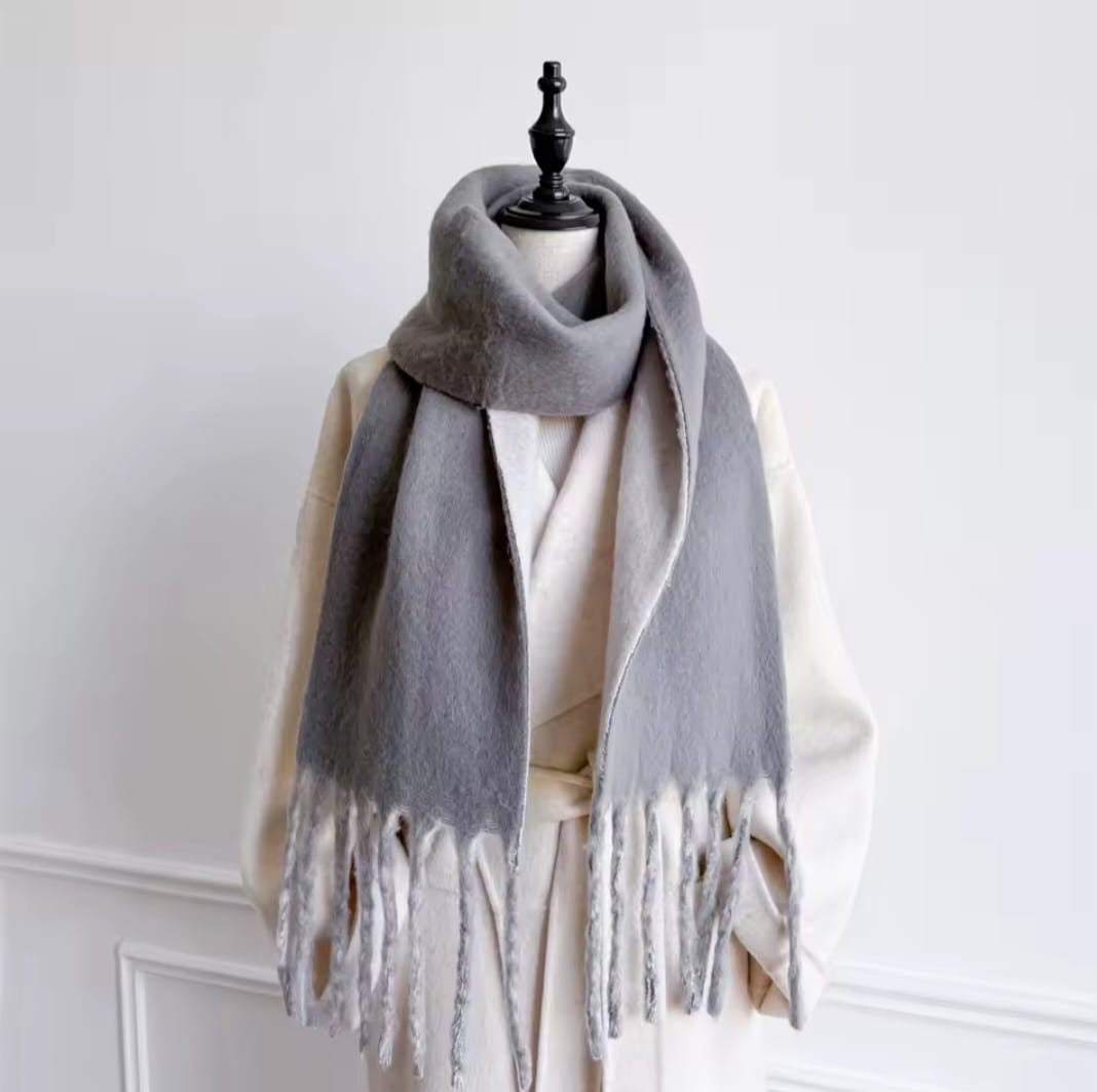 Selene™ Solid Color Cashmere-Feel Winter Pashmina Scarf
