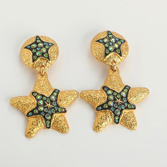 Jovirelle™ Vintage Starfish Boho Drop Earrings