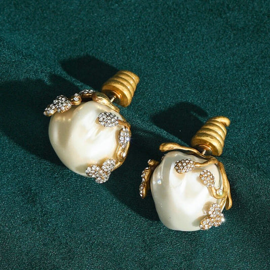 Meralune™ Baroque Pearl Drop Earrings