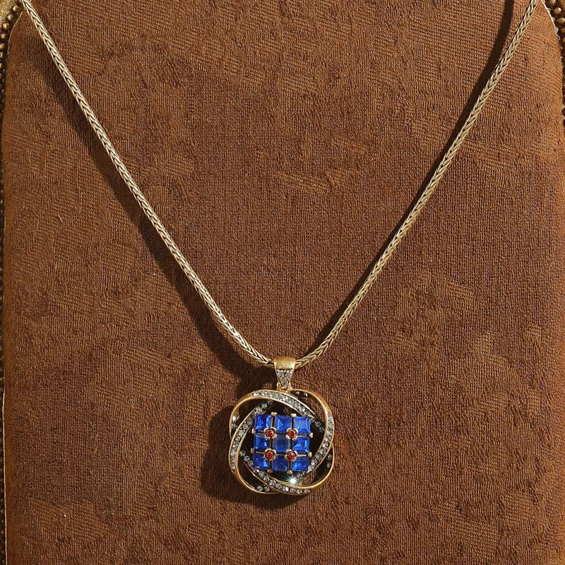 Kralin™ Vintage Blue Crystal Drop Earrings