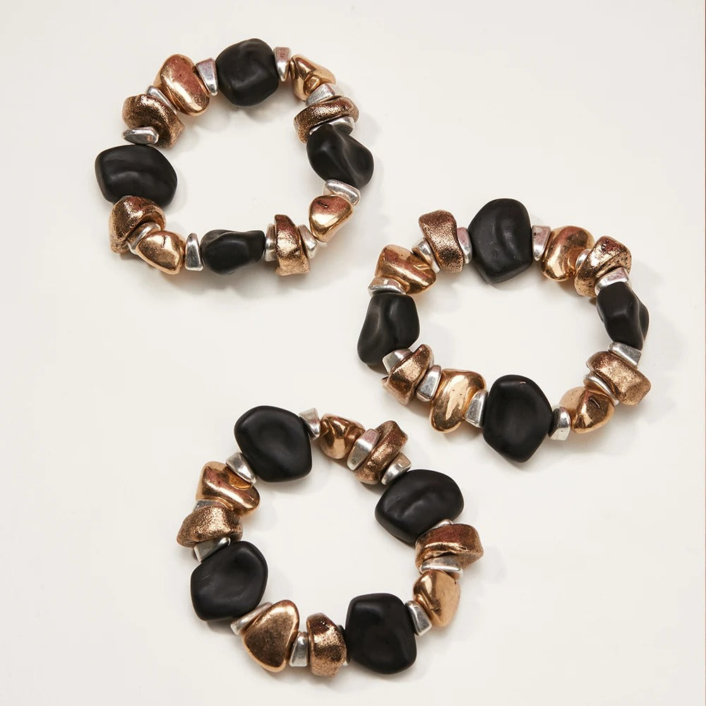 Laurent™ Boho Multilayer Pearl Charm Bracelet Set