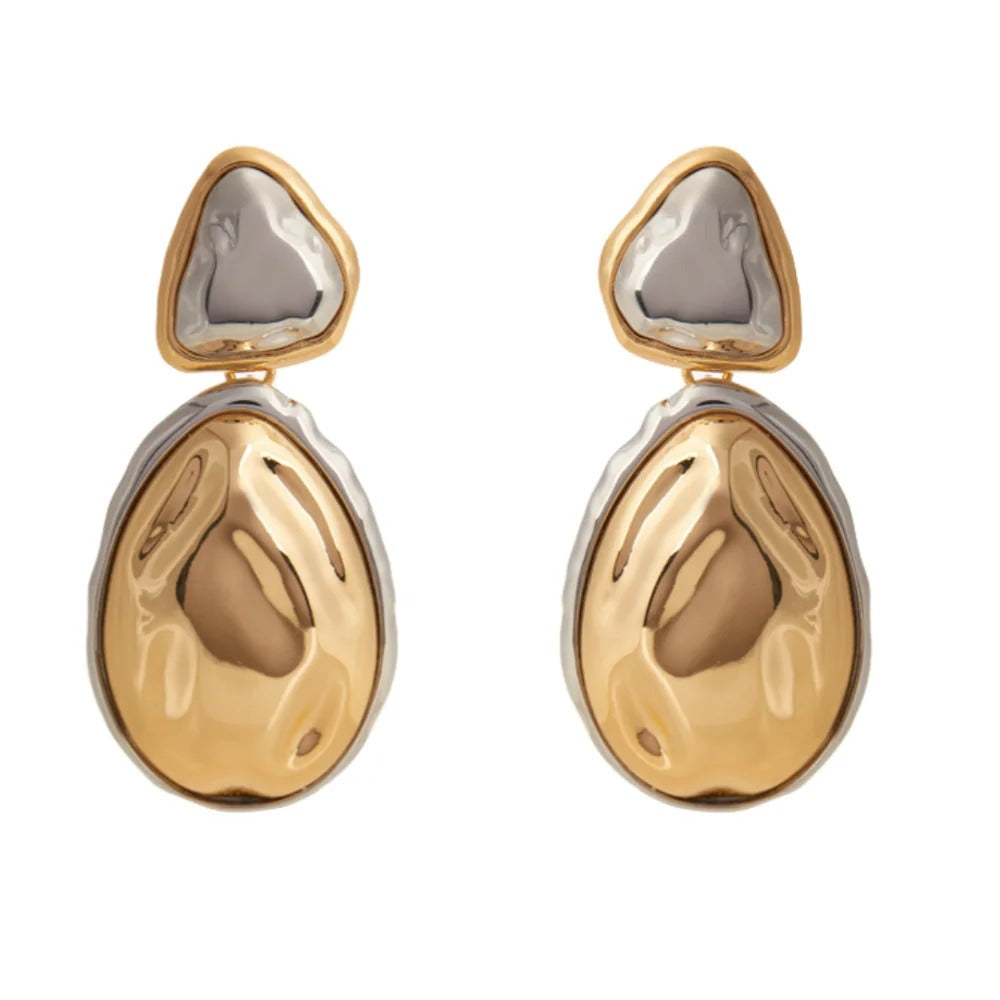 Lollies™ Vintage Two-Tone Geometric Drop Earrings