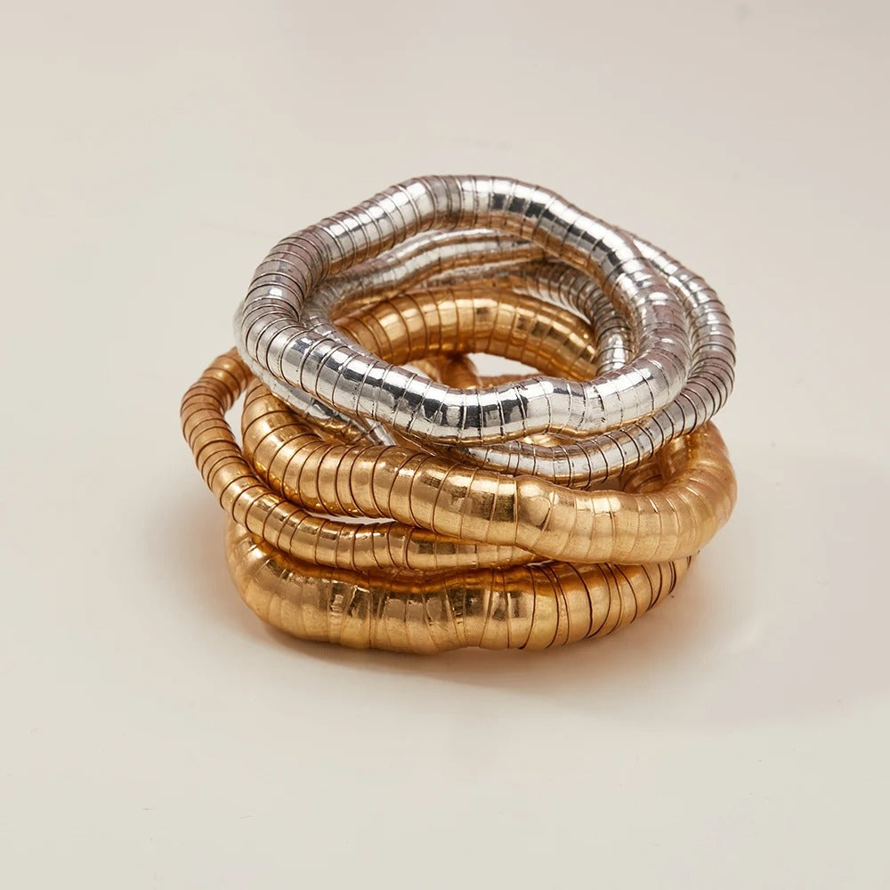 Ìnes™ Curved Snake-Style Flexible Bracelet Set