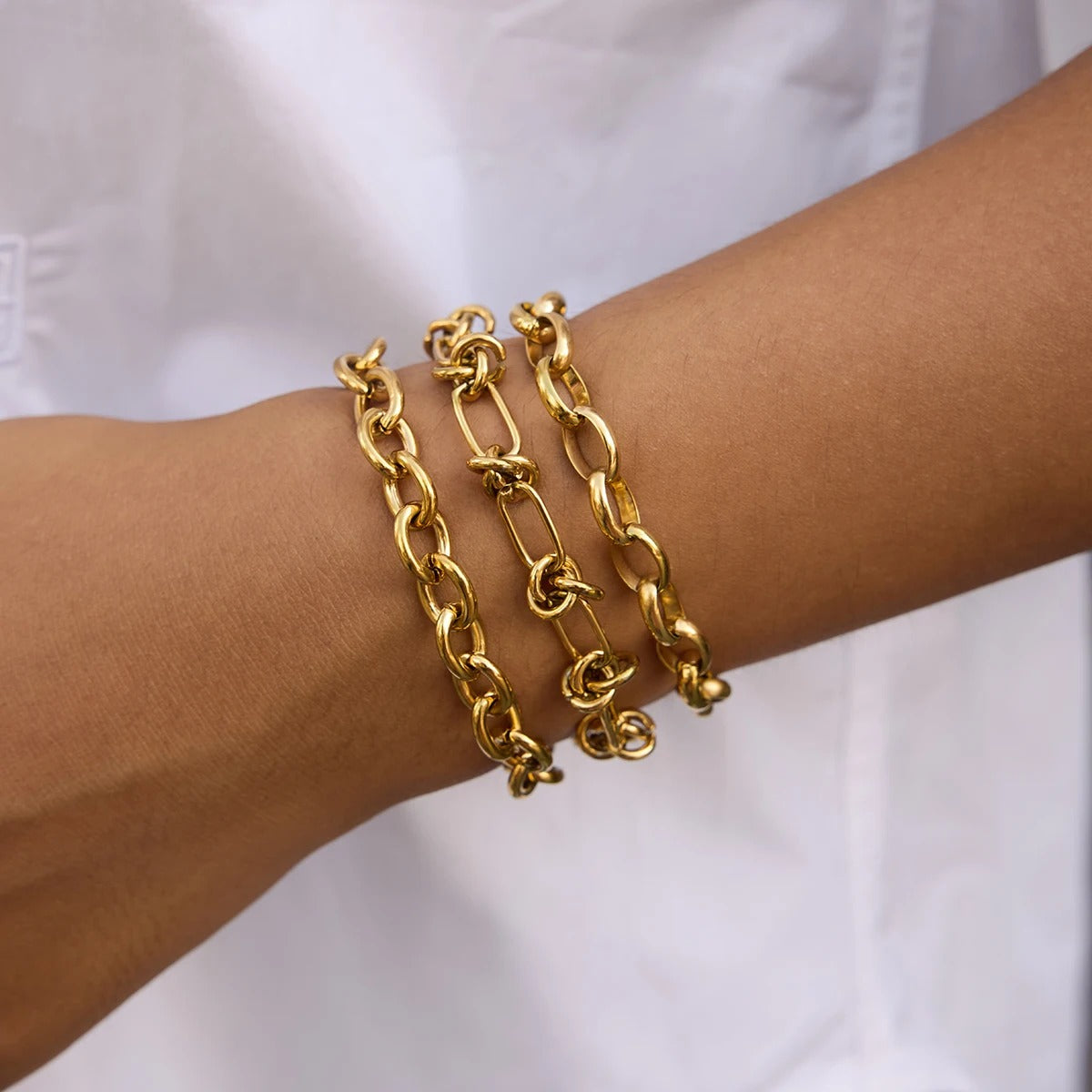 Duval™ Minimalist 18K Gold Chain Bracelet