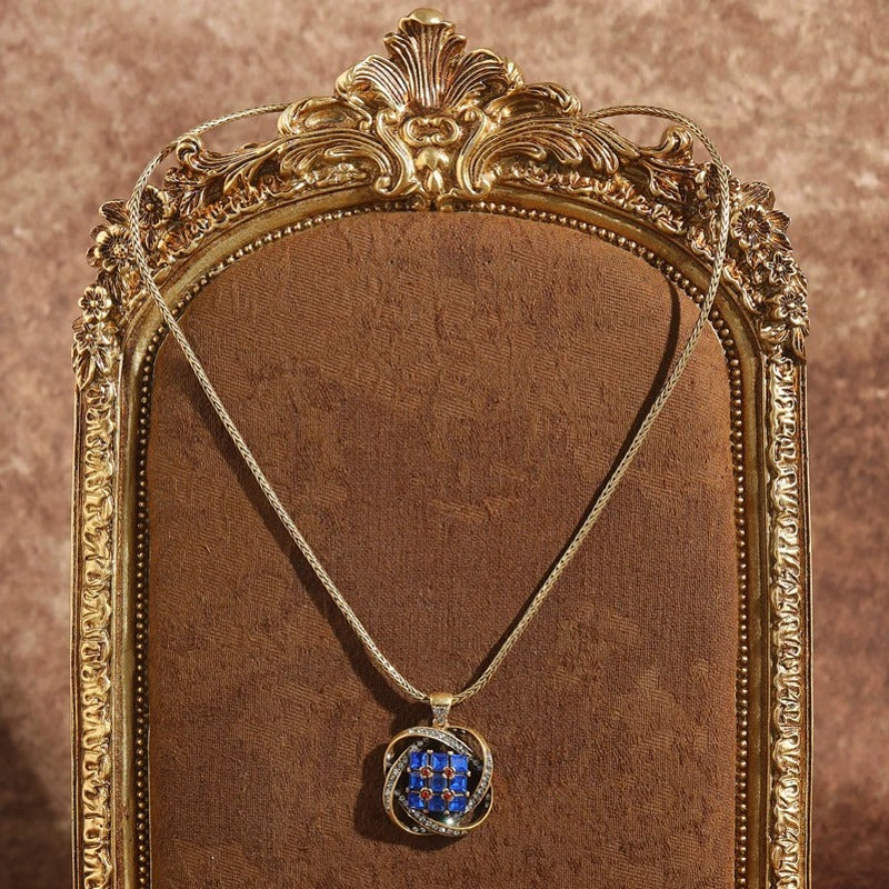 Kralin™ Vintage Blue Crystal Drop Earrings