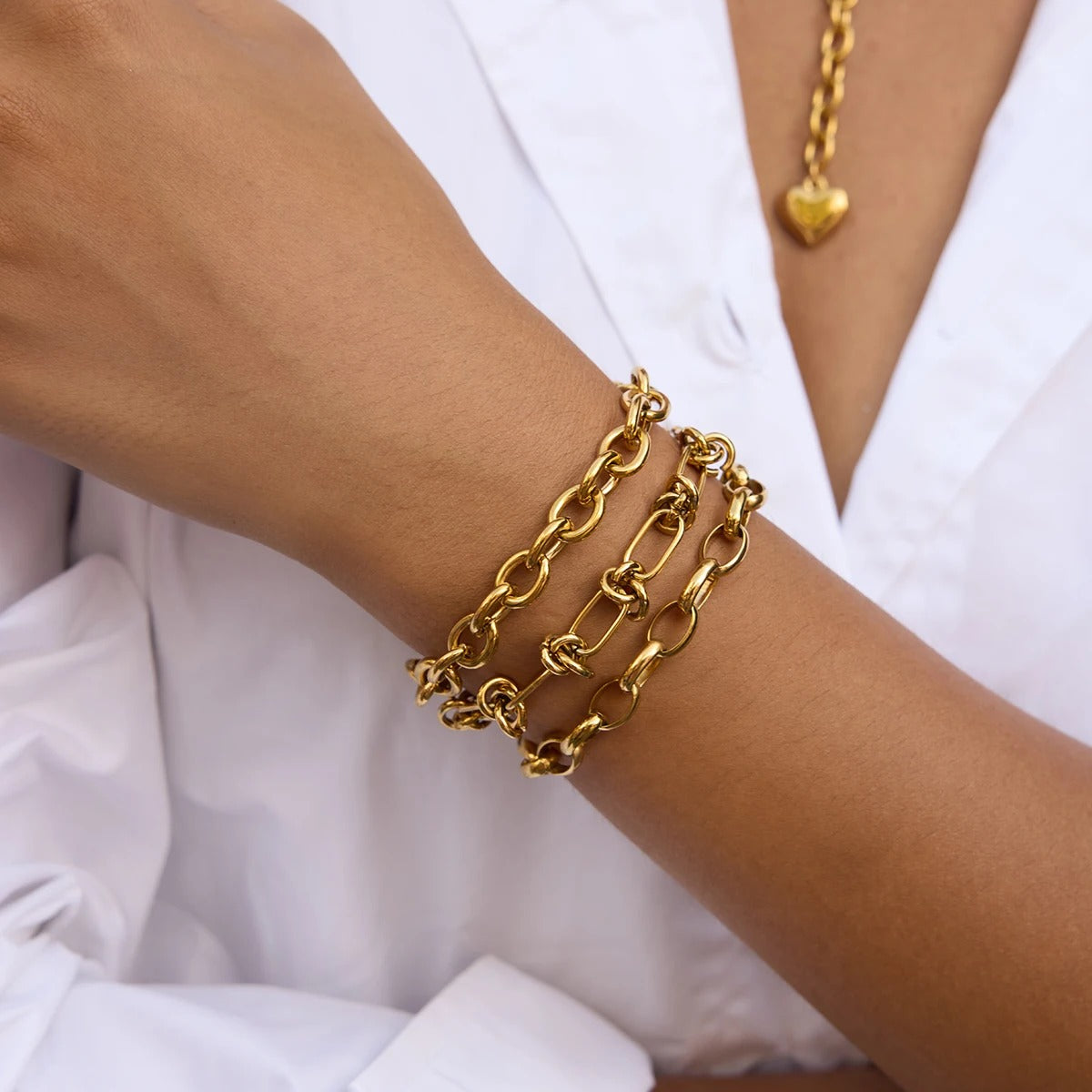 Duval™ Minimalist 18K Gold Chain Bracelet