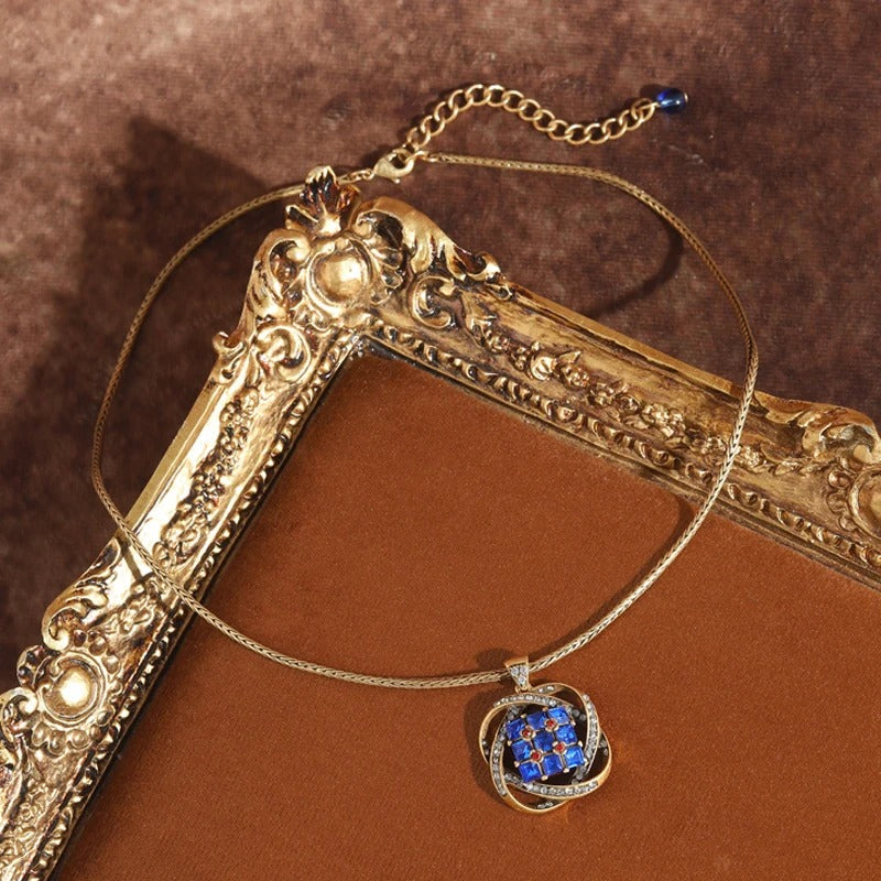 Kralin™ Vintage Blue Crystal Drop Earrings