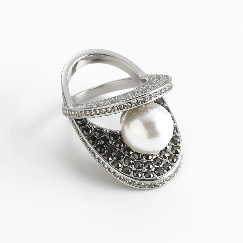 Juliette™ Vintage Silver Freshwater Pearl Ring