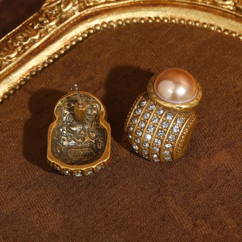 Eloise™ Vintage Pearl Rhinestone Necklace Set