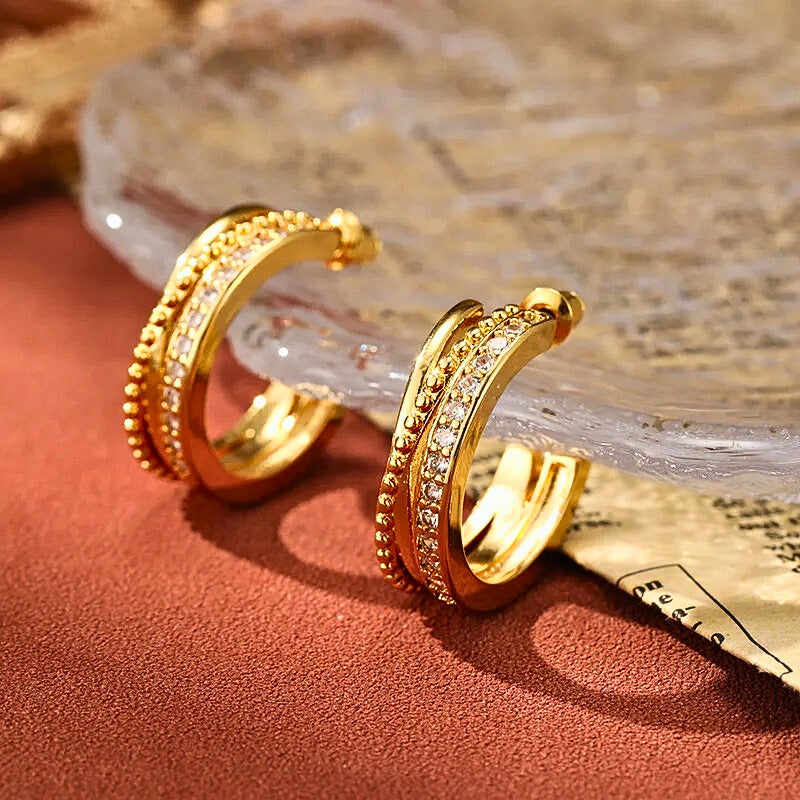 Minvera™ – Retro Minimalist Luxury Earrings