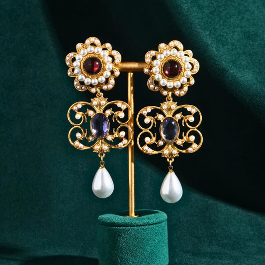 Norellia™ Vintage Pearl Drop Earrings
