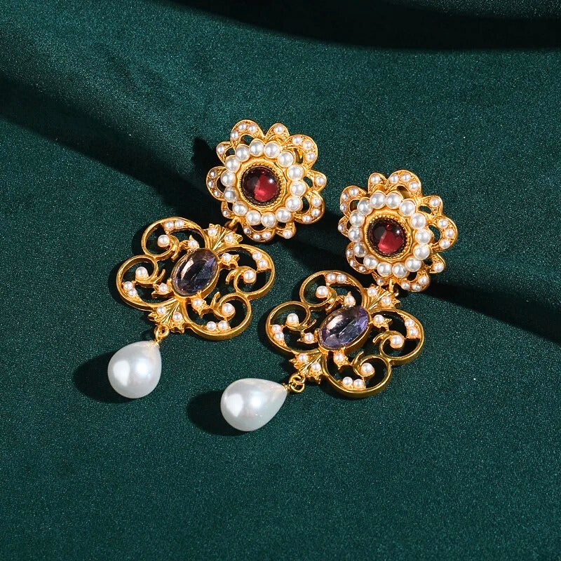 Norellia™ Vintage Pearl Drop Earrings