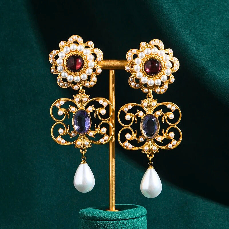 Norellia™ Vintage Pearl Drop Earrings