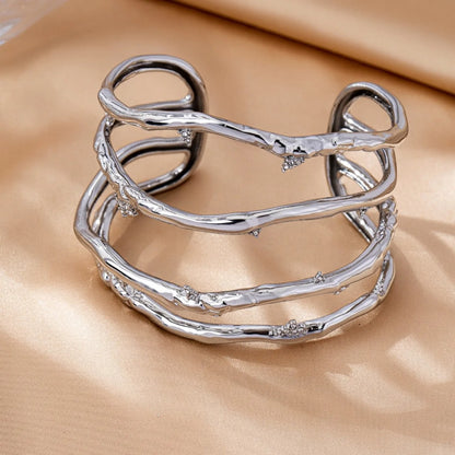 Rougrant™ Two-Tone Full Diamond Gold-Plated Bracelet