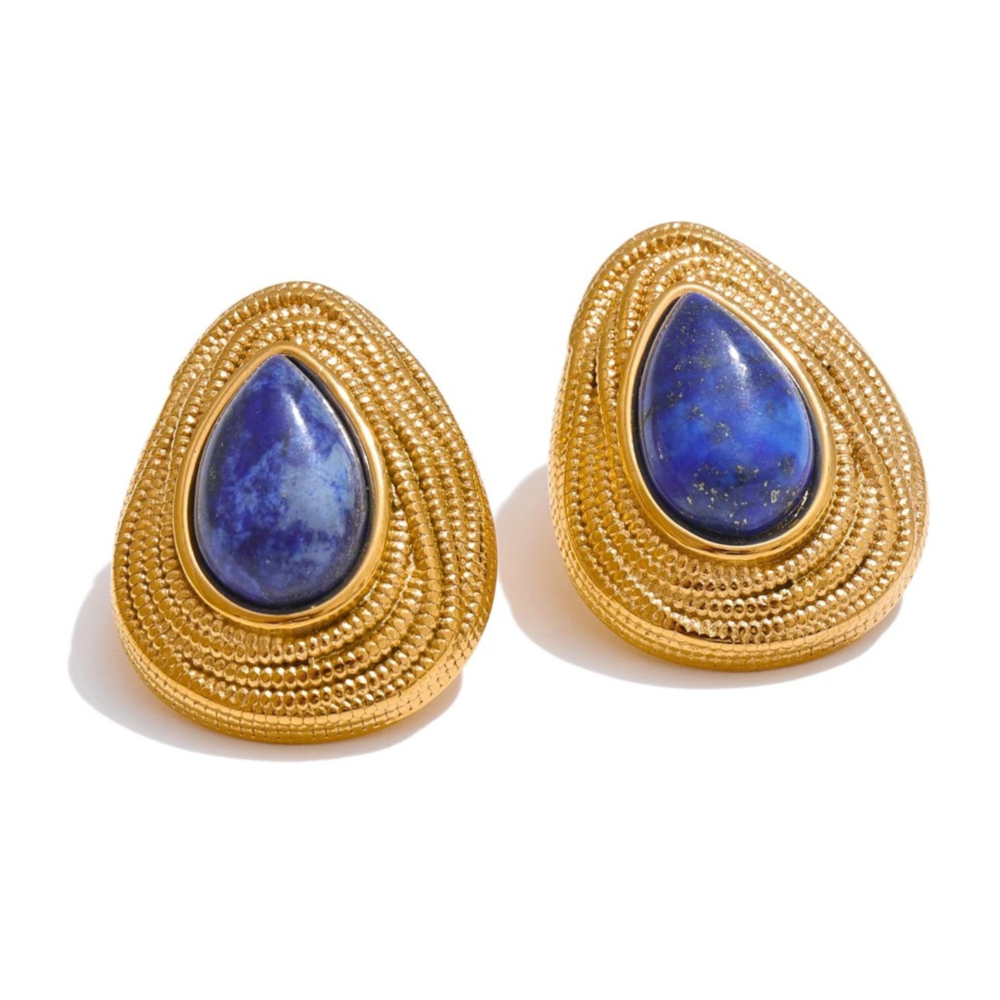 Elysian™ Geometric Stone Earrings