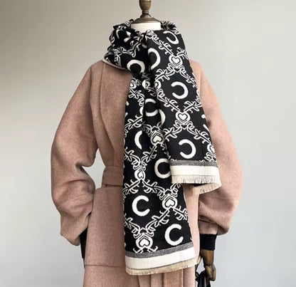 Themis™ Luxury Cashmere Paisley Winter Scarf & Shawl
