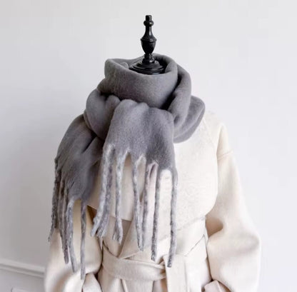 Selene™ Solid Color Cashmere-Feel Winter Pashmina Scarf