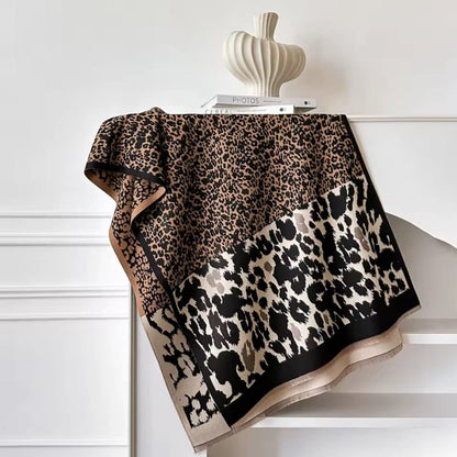 Aletheia™ Double-Sided Leopard Print Pashmina Scarf