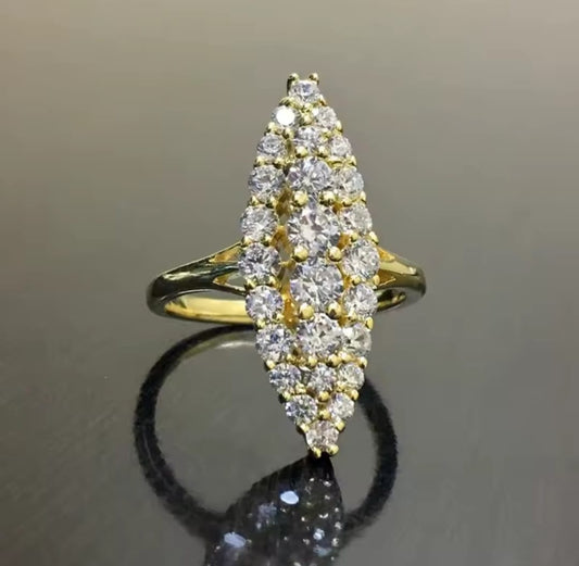 Adreana™ Marquise Gold Wedding & Engagement Ring