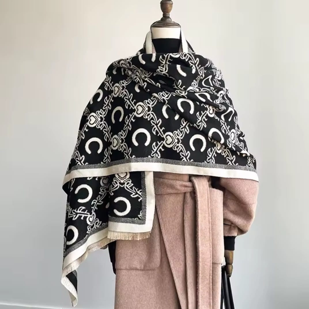 Themis™ Luxury Cashmere Paisley Winter Scarf & Shawl