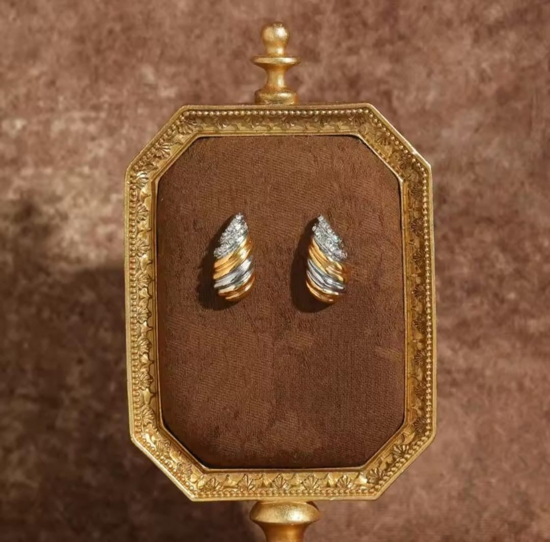 Clary™ Vintage White Zircon Art Deco Earrings