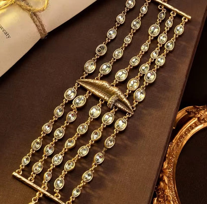 Antonia™ Luxury Retro Geometric Diamond-Embedded Bracelet