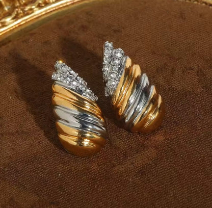 Clary™ Vintage White Zircon Art Deco Earrings