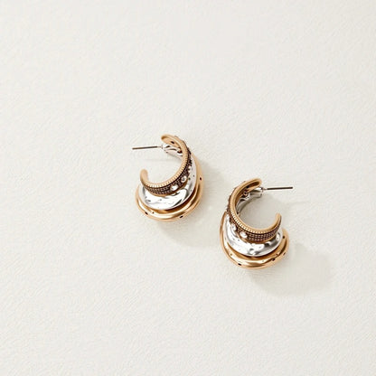 Fravont™ Double-Layer Cashew C-Shape Earrings