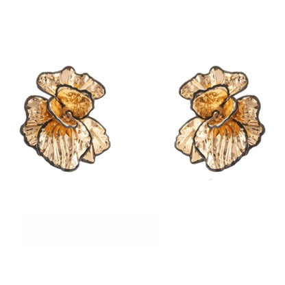 Gralent™ Color-Block Floral Earrings