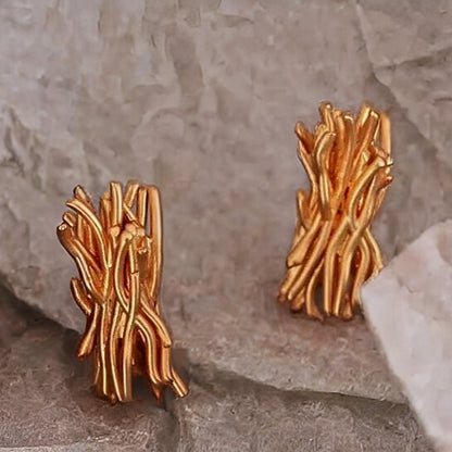 Brancha™ Organic Gold Link Earrings