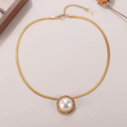 Belinda™ 18K Gold Turquoise Blade-Chain Pendant Necklace