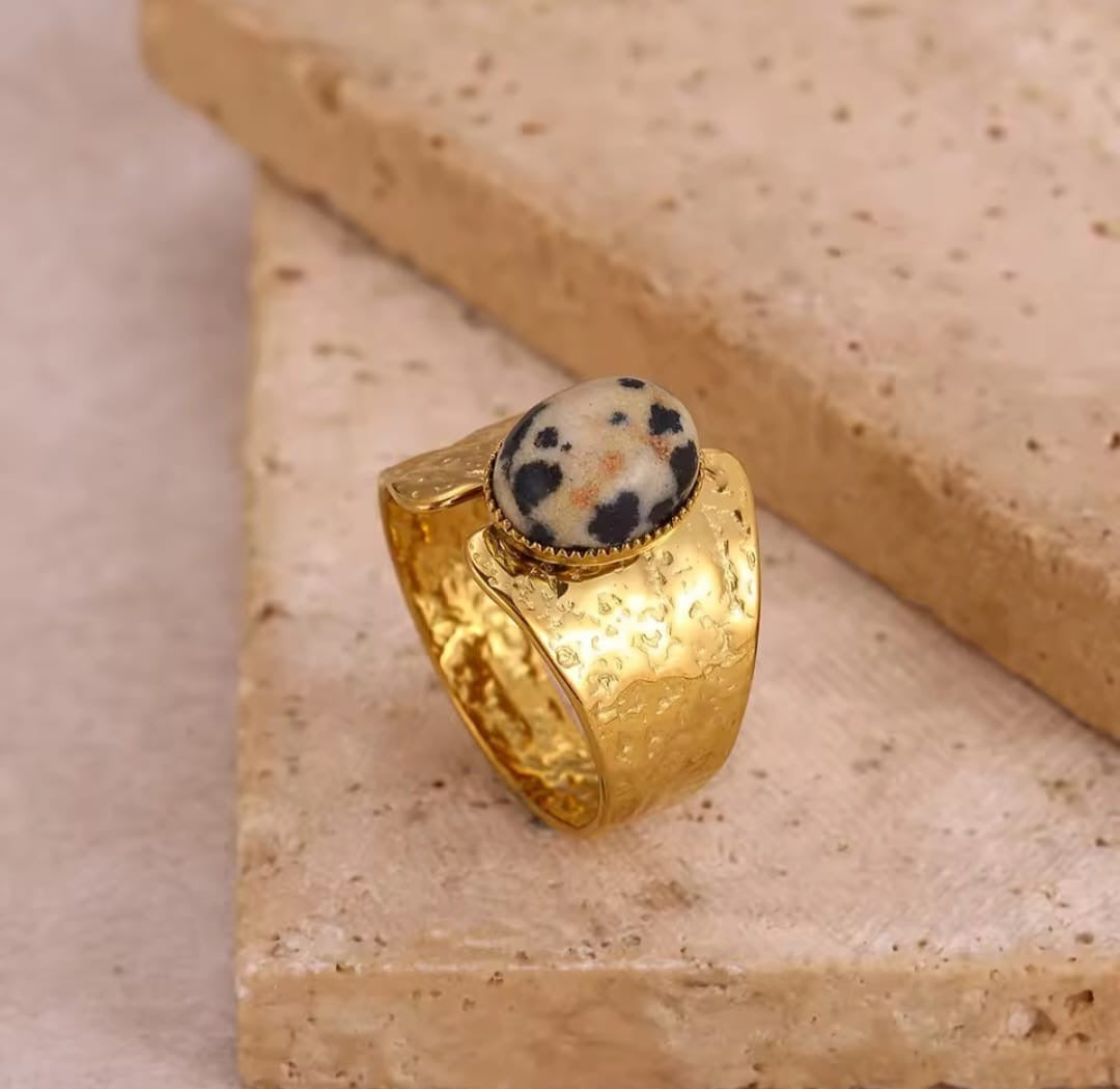 Lopalia™ Vintage Opal Natural Stone Open Ring