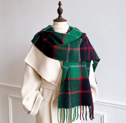 Perrine™ Scottish Plaid Warm Winter Scarf