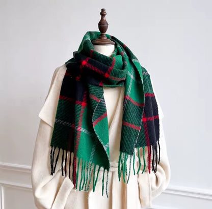 Perrine™ Scottish Plaid Warm Winter Scarf