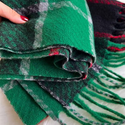 Perrine™ Scottish Plaid Warm Winter Scarf