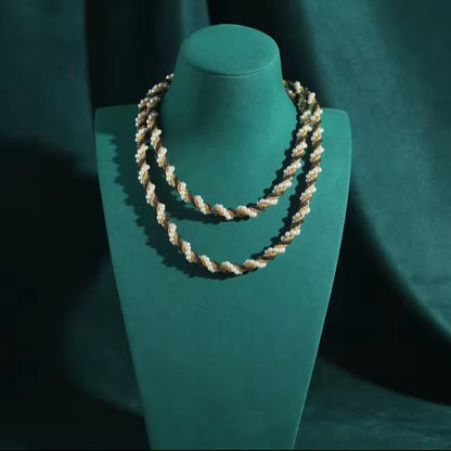 Florendia™ Vintage Black Pearl Long Choker Necklace