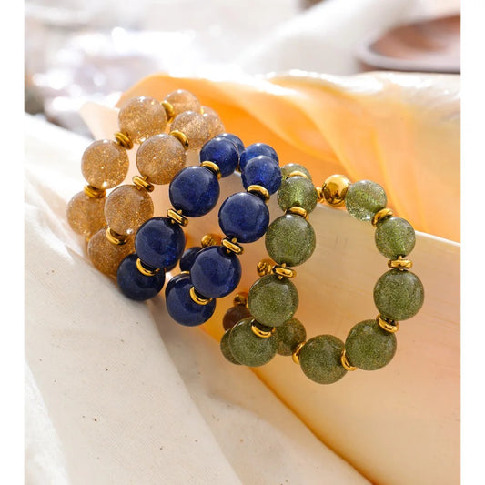 Brivont™ French Acrylic Pearl C-Shape Huggie Earrings