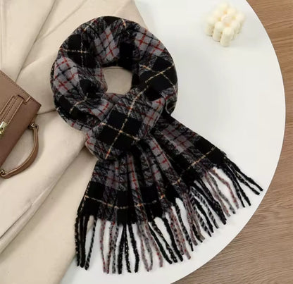 Kalliope™ Luxury Cashmere Plaid Winter Scarf