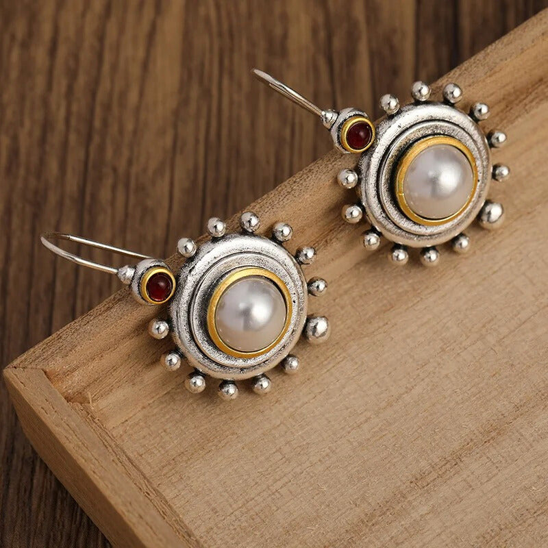 Belladora™ Vintage Baroque Pearl Drop Earrings