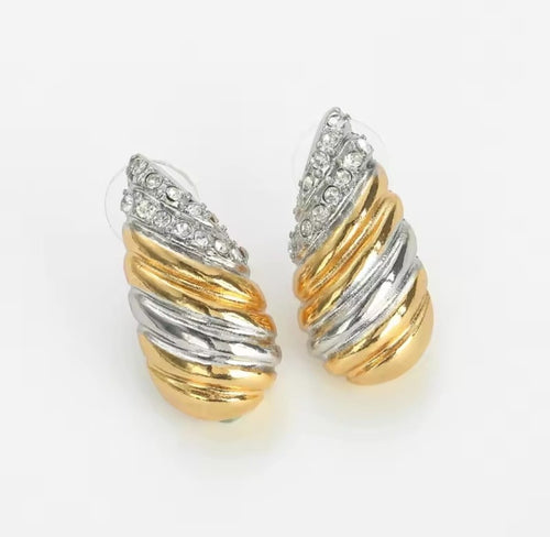 Clary™ Vintage White Zircon Art Deco Earrings